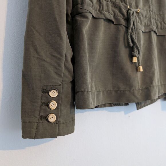 Anthro Daughters of the Liberation Jacket Utility Double Breasted Military 0 - Picture 6 of 10